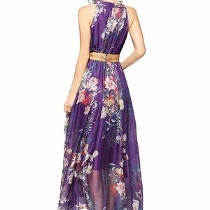 Women floral maxi dress